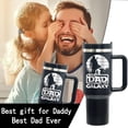 thumbnail image 3 of Father''s Day Dad Tumbler - Engraved 40 oz Best dad Tumbler with Handle and Straw -Birthday Gifts for Father Husband, 3 of 5