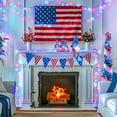 thumbnail image 6 of JMEXSUSS Red White & Blue Lights Clear Wire, 66 Ft 200 LED 4th of July Decorations String Lights Plug in, Christmas Lights for Independence Day Celebration Party Memorial Day Patriotic Holidays Decor, 6 of 8