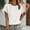 White, variant on AOOCHASLIY Spring Saving Women's Spring/Summer Fashion Casual Loose Round Neck Short Sleeve Women's Top
