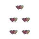 thumbnail image 1 of Sonducket Anillos de humor Cambio de color Temperatura Emoción Sensación Cambiable Joyería termocrómica Fiesta para mujer Regalo doble corazón doble corazon 5piezas Sonducket CBP228263, 1 of 6