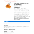 thumbnail image 2 of TPMS Sensor - Compatible with 2007 - 2011 Nissan Versa 2008 2009 2010, 2 of 2