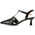 thumbnail image 3 of Journee Womens Jazlynn Buckle Kitten Heel Pointed Toe Pumps, Widths Available, 3 of 10