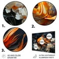 thumbnail image 3 of Designart "Golden Carp Asian Glowing I" Animals Metal Art Living Room, 3 of 5
