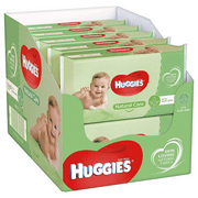 Huggies Baby Wipes Natural Care with Aloe Vera 56 wipes each.,10 packs 560 Bulk Count.