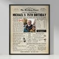 thumbnail image 1 of MoritanX Personalized 75th Birthday Newspaper Poster: 1950 Edition, 1 of 3
