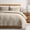Beige, variant on WDCOZY Beige Queen Size Quilt Bedding Sets with Pillow Shams, Cream Tan Lightweight Soft Bedspread Coverlet, Quilted Blanket Thin Comforter Bed Cover for All Season, 3 Pieces, 90x90 inches