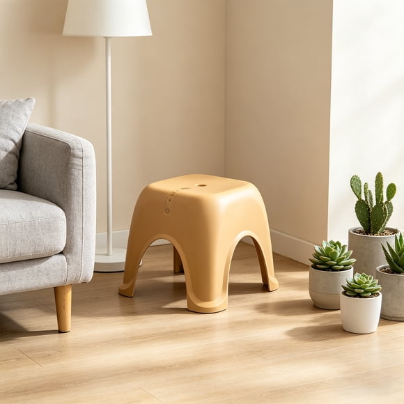 EQWLJWE Outils Essentiels pour la Maison Amélioration de la Maison, Tabouret pour Toilette Tabouret Bas avec Base Antidérapante Stabilité Accrue pour Utilisation dans la Salle de Bain Élégant pour Adultes pour Salon et Douche