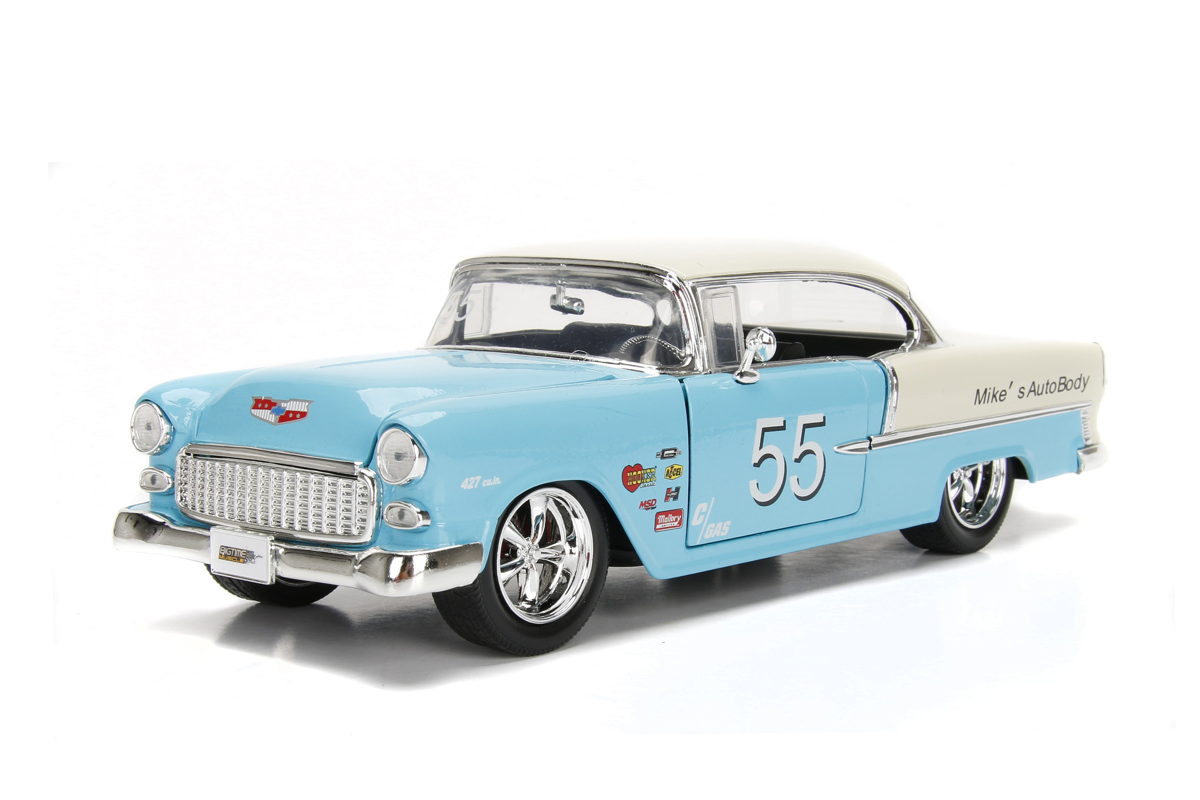 Big Time Muscle Die Cast, 1:24 Scale Vehicle, 1955 Chevy Bel Air Play