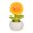 Yellow-4A-home supplies, variant on LEFTHIGH Home Yellow Resin Cactus Simulation Potted Small Fresh Home Desk Decor Car Ornament Craft Gift 6.2x3.6cm Valentine Gifts
