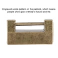 thumbnail image 1 of Vintage Combination Lock, Vintage Chinese Style Mini Copper  Horizontal Lock for Cabinet Jewelry Gift Wooden Box, 1 of 8