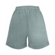 thumbnail image 4 of Pantalones Cortos de Piernas Anchas para Mujeres Lino de Color Sólido, Cintura Elástica Cómoda Longitud Regular, 4 of 7