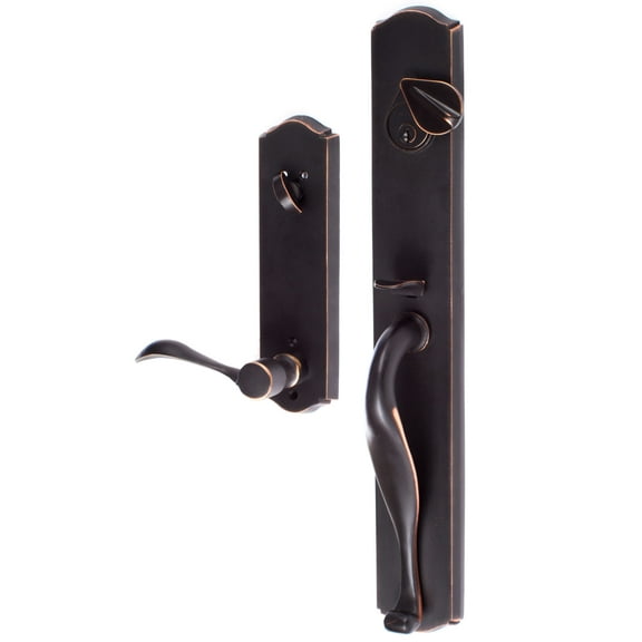 Sure-Loc Ws507-Ss Lh Wasatch Left Handed Full Plate Single Cylinder Keyed Entry Handleset