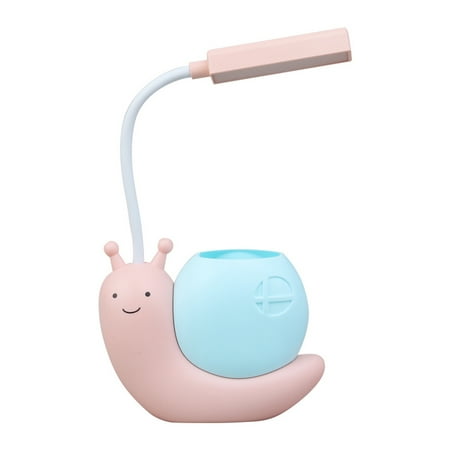 

Honrane Night Light Adorable Appearance Energy-saving Plastic Snail-Shaped LED Night Lamp with Pen Storage Box for Home