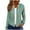 #0190-Green, variant on Uootdi Color Block Zip Up Drawstring Hoodies for Women Striped Casual Loose Fit Long Sleeve Sweatshirt Jacket with Pockets