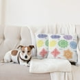 thumbnail image 4 of Ambesonne Mandala Throw Pillow Cover 2 Pack, Colorful, 16", Multicolor, 4 of 5