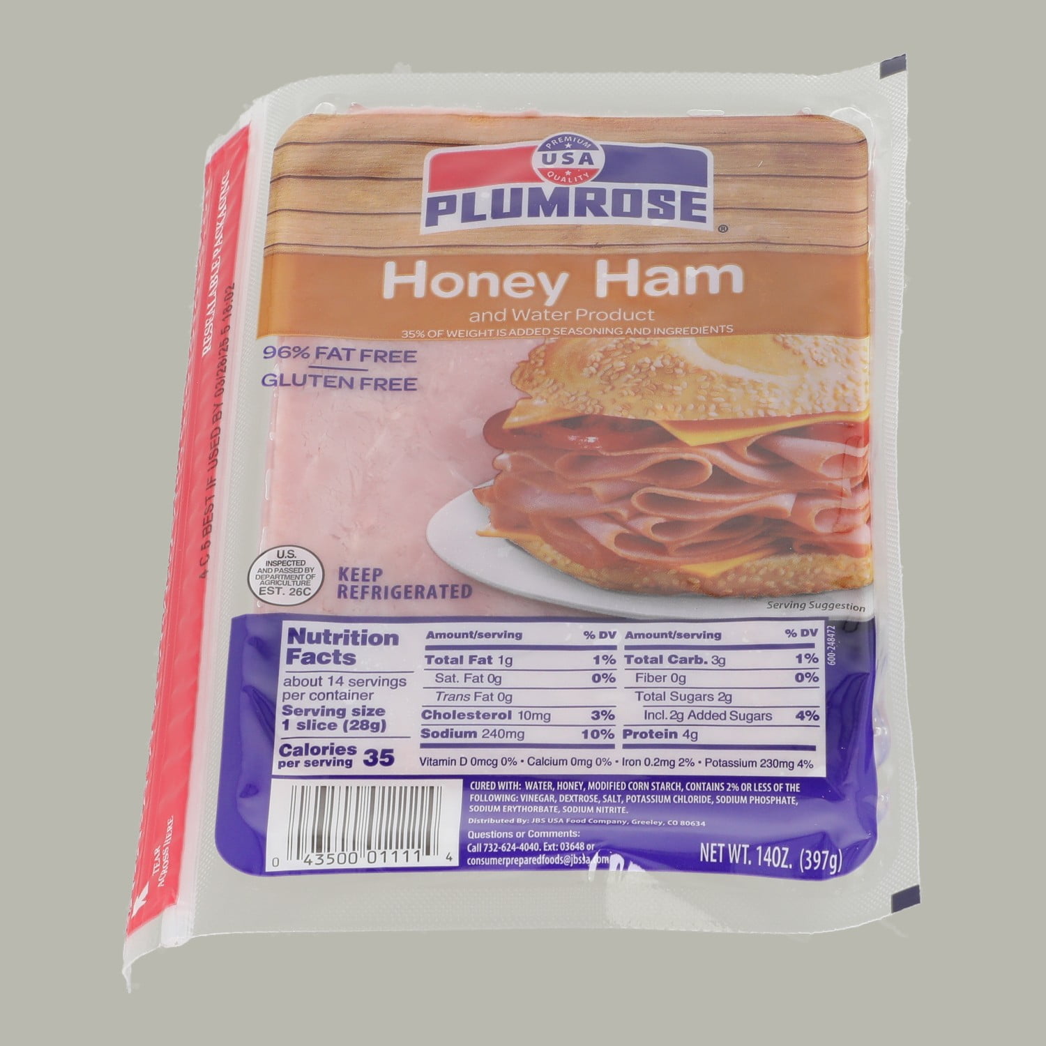 Plumrose 4x6 Honey Ham
