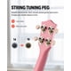 thumbnail image 2 of Ukelele soprano Donner para principiantes, 21 pulgadas, rosa, con paquete, 2 of 7