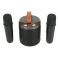 thumbnail image 1 of Speaker Microphone Set, 3 Units Stereo Karaoke Machine 16 Light Beads  5.3  for Camping for Home Black, 1 of 7