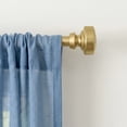 thumbnail image 2 of Lumino 5/8" Easy Mount Collection Shannon Brass Knob Adjustable Curtain Rod Set, 32-84", 2 of 6