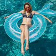 thumbnail image 1 of Xmasmate Flotador inflable para piscina, anillo de natación, cola de sirena, círculo de natación para adultos, piscina gigante al aire última intervensión, playa, flotadores de agua para fiestas de verano Sincero Electrónica, 1 of 5