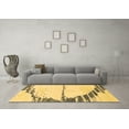 thumbnail image 3 of Ahgly Company Indoor Square Abstract Brown Modern Area Rugs, 5' Square, 3 of 4