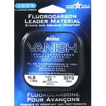 Berkley Vanish® Leader Material Fluorocarbon Fishing Line, Clear, 4 lb Test Strength, 50 yd