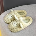 thumbnail image 4 of Kilaqueen Women's Cute Animal Slippers Winter Warm Plush Fuzzy House Slipper Cartoon Sheep Soft Sole Indoor Shoes Adult Home Cotton Slippers, 4 of 7