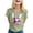 Green, variant on JFHHQ Women's Casual Round Neck Short Sleeve T-Shirt top with Printed Design for Everyday Wear SSky Blue