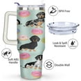 thumbnail image 3 of Dachshund Tumbler with Handl, Stainless Steel Vacuum Insulated Travel Coffee Mug 40 oz, Inspirational Birthday Christmas Gifts for Dog Lover Friends, 3 of 6