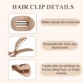 thumbnail image 5 of Hot selling flat oval hair clip, duckbill clip, strong grip, back of the head hair bun, simple clip hair accessory, 5 of 12