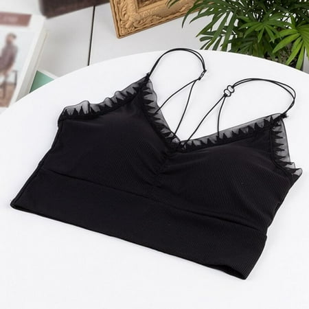 

Fantadool Ice Silk Latex French Beauty Back Bra Tube Top Vest Underwear Female Summer