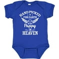 thumbnail image 3 of Inktastic Handpicked for Earth by My Pappy in Heaven with Angel Wings Boys or Girls Baby Bodysuit, 3 of 5