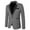 10Gray, variant on guisaled Men's Blazer Jackets Slim Fit One Button Lapel Trendy Tuxedo Jacket Wedding Dinner Prom Party Long Sleeve Casual Suit Coat