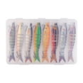 thumbnail image 1 of S SERENABLE Fishing Lures Men Family Gift Multi Jointed Swimbaits for Pike Catfish Trout 8pcs, 1 of 9