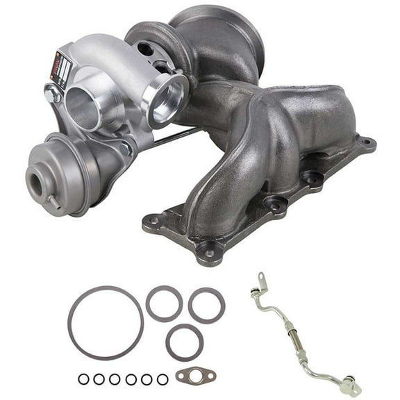 Stigan Front Turbo Turbocharger w/ Gaskets & Oil Line For BMW 335i 535i 135i 335xi 535xi 335is 1M & Z4 sDrive35i N54