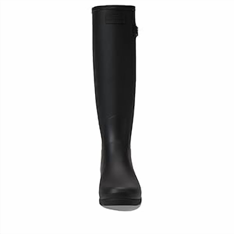 【HUNTER】　Women Ref tall Stud Back Boot Hunter Women's Refined Tall Studded Back Strap Rain Boots, Black
