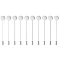 thumbnail image 1 of 10 Piezas Bandeja forma forma forma Palo de Solapa Broche Sombrero Bufanda Bandeja de Pegamento DIY - Plata 7.5cm 1.2cm diámetro Yinane Broche de solapa de cuello, 1 of 8