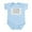 Sky Blue, variant on CafePress - Literary Genius Infant Bodysuit - Baby Light Bodysuit, Size Newborn - 24 Months
