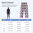 thumbnail image 2 of Salouo record rock Skull star Print Pajama Pants for Men, Lounge Pants Elastic Waistband Casual Men's sleepwear Loungewear Sleep Pajama Pant -Small, 2 of 7