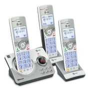 AT&T DL72310 DECT 6.0 Wall Mount 3 Handsets Cordless Phone with Digital Answering System, Silver & White, 3 Count