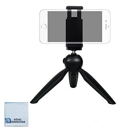 eCostConnection Mini Compact Tripod with Rotating head + eCostConnection Universal Tripod Mounting Adapter with dual 1/4