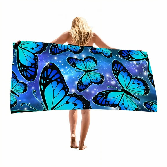 AUQ Beach Towels,150D Textile Personalized Beach Towels for Kids,Non-Stuffy Fabric Quick Dry Beach Towel,Style1,28"x59"