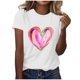 thumbnail image 3 of RKSTN Valentines Gift Valentine Shirts for Women Oversized Crewneck Valentine's Day Graphic Print Short Sleeve T Shirts Pullover Top Womens Casual Round Neck Plus Size Loose Comfy Summer Tee Shirts, 3 of 6