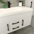 thumbnail image 3 of 15 Pack Extra Modern Cabinet Drawer and Kitchen Black Pulls by Villar Home Designs Hole Center 3 3/4'', 3 of 5