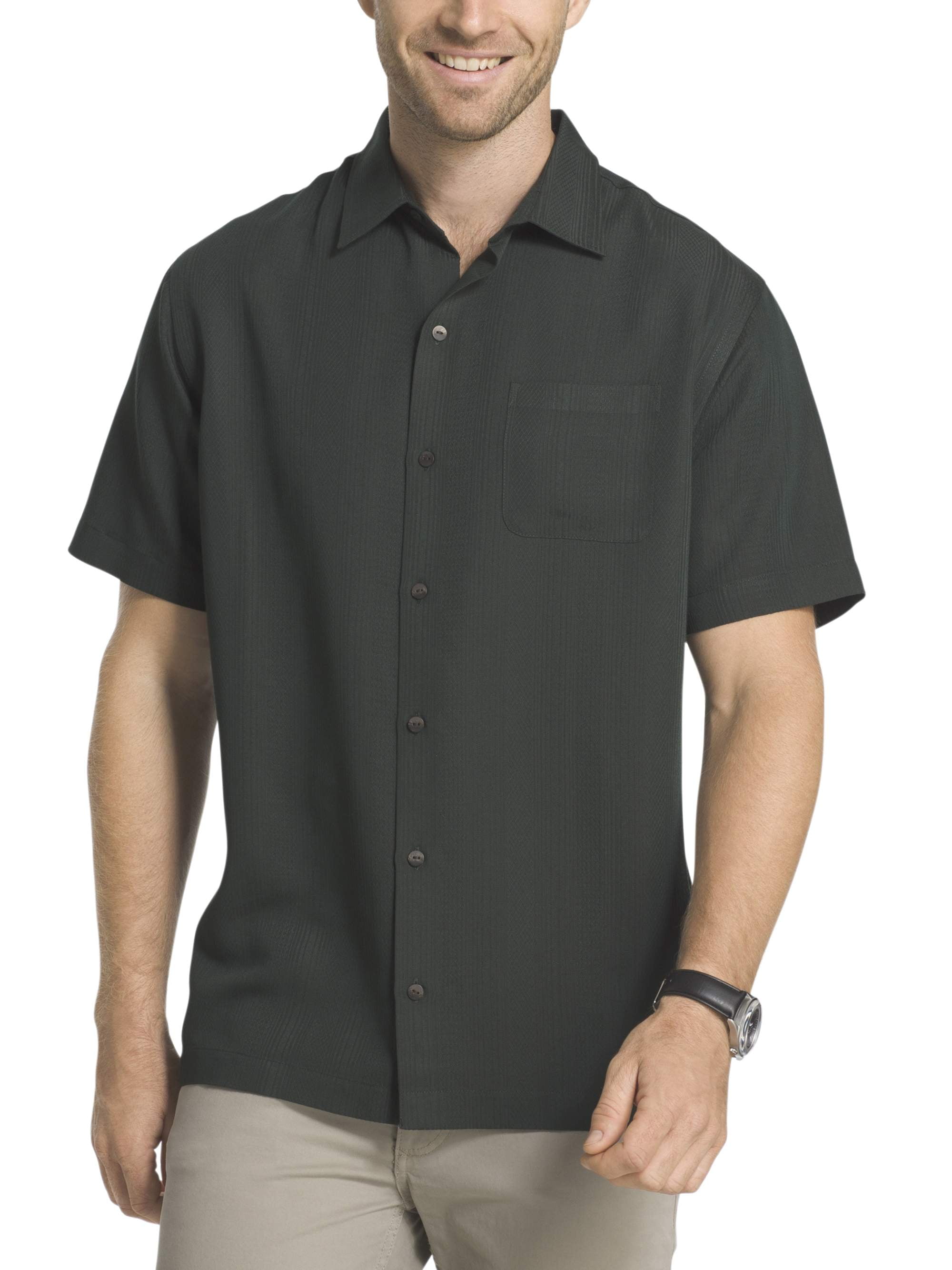 Van Heusen Men's Big and Tall Striped Short Sleeve Shirt - Walmart.com