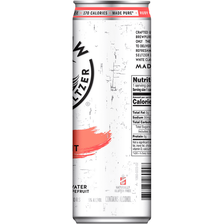 White Claw Hard Seltzer, Spiked, Ruby Grapefruit - 6 cans, 12 fl oz
