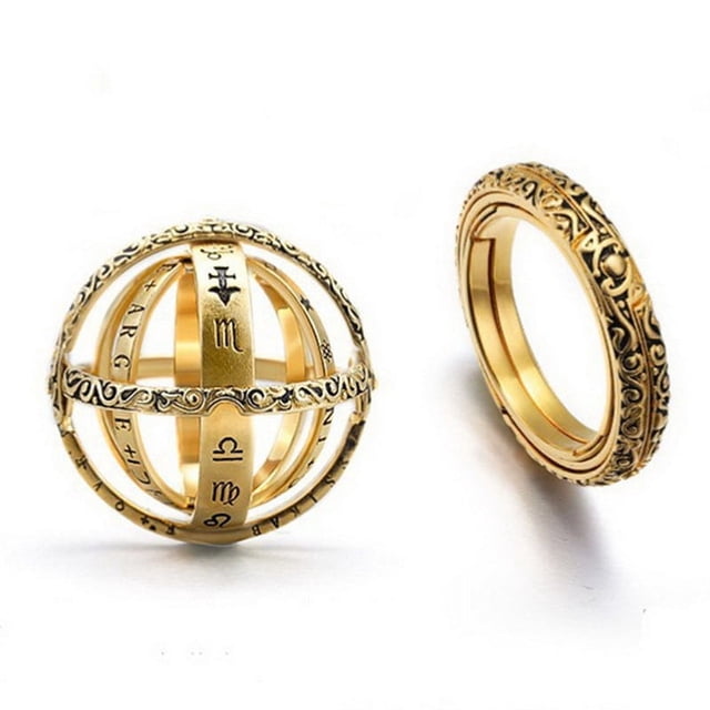 Unique Retro Ball Shaped Lovers Ring: The Perfect Valentine's Day Gift for Your Special Someone!
