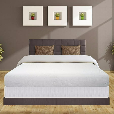 Best Price Mattress 8 Inch Air Flow Memory Foam Mattress and 7.5 Inch New Steel Box Spring Foundation Set, Multiple