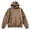 Z1-Coffee, variant on Women's Leopard Print Hoodie Loose Fleece Sweatshirt Long Sleeve with Pocket Drop Shoulder Pullovers Top
