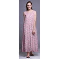 thumbnail image 2 of Bimba Rayon Maxi Nightwear Ladies Rayon Printed Sleeveless Night Gown Maxi Dress-2X, 2 of 5